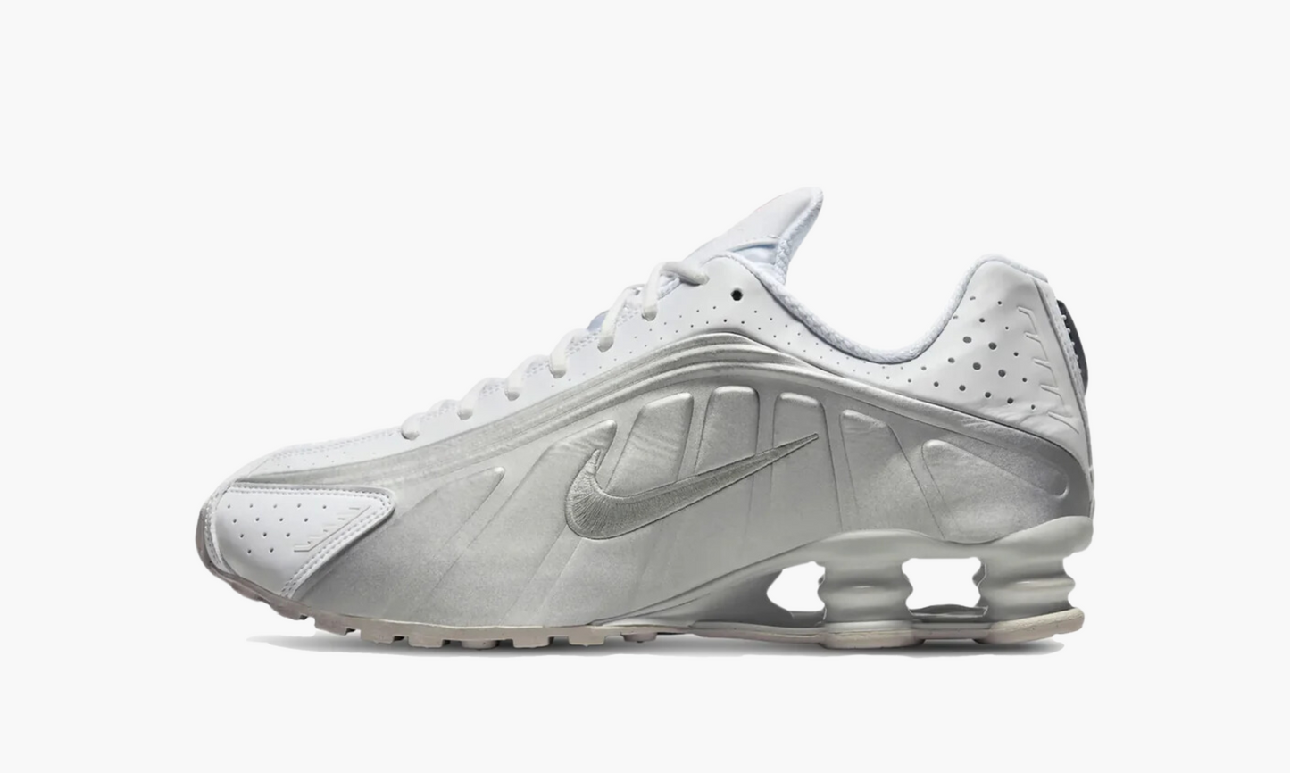 Nike Shox R4 White Metallic Silver