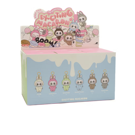 Pop Mart Labubu The Monsters Exciting Macaron Vinyl Face Sealed Case (6 Blind Boxes)